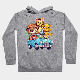 Animals Safari on Car #5 Hoodie